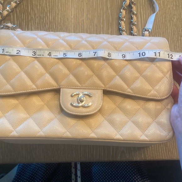 BNWT CHANEL DOUBLE FLAP  Light Beige #20389417 - Picture 8 of 16